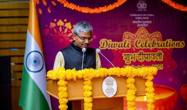 Embassy of India celebrated Diwali in Ashgabat (19th October 2025).