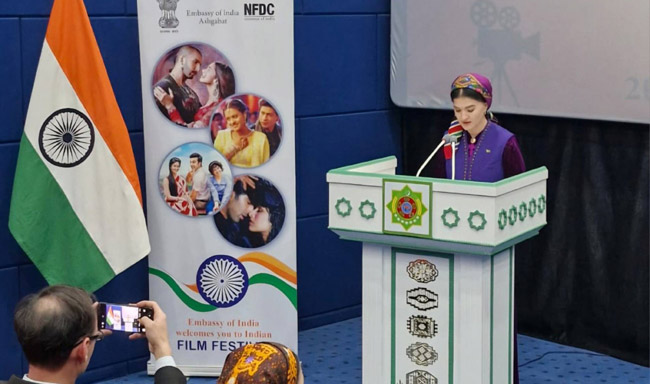 Ambassador Bandaru Wilsonbabu and Deputy Governor H.E. Mrs. Chemen Akyyeva inaugurated an 