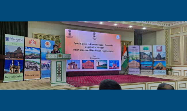 Embassy of India organized a Special Event in Mary to further strengthen trade-economic cooperation between Mary Region of Turkmenistan and various Indian States.