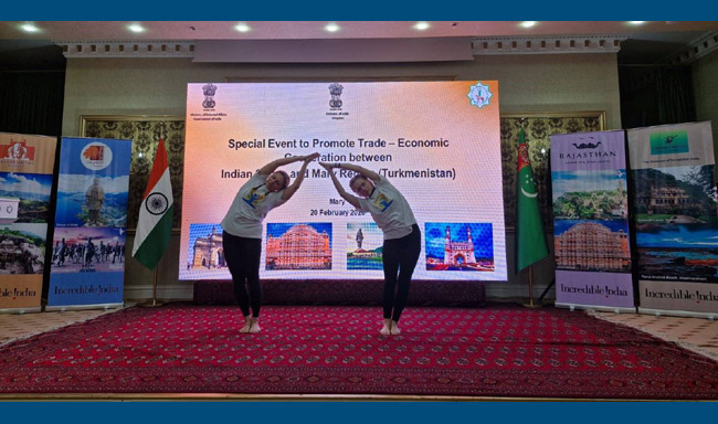 Embassy of India organized a Special Event in Mary to further strengthen trade-economic cooperation between Mary Region of Turkmenistan and various Indian States.
