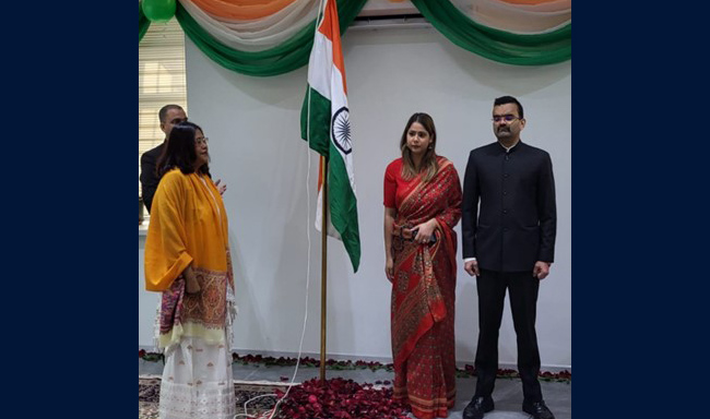 Flag hoisting ceremony on the occasion of 76th Republic day on 26 Jan 2025.