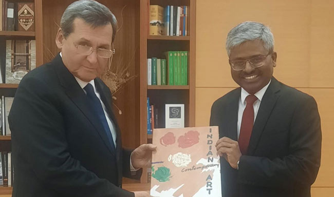 Ambassador called on the Deputy Chairman of the Cabinet of Ministers and Minister of Foreign Affairs of Turkmenistan H.E. Mr. Rashid Meredov (08 January 2026)