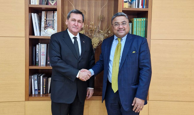 Secretary (West) H.E. Mr. Sibi George called on the Foreign Minister H.E Mr. Rashid Meredov (21 January 2026)