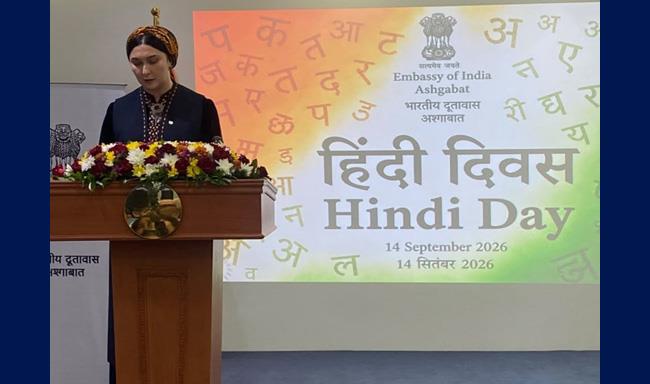 Celebration of Hindi Day 2026 in Ashgabat